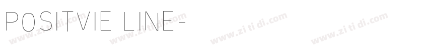 POSITVIE LINE字体转换